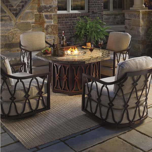 Fire pit table chairs 